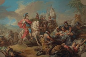 पोरस पर सिकंदर महान की जीत। 1738 के आसपास