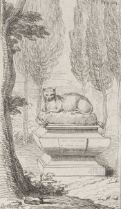 एक मकबरे के ऊपर बिल्ली, 1714-52।, 1714-52। द्वारा चार्ल्स एंटोनी कोपेल