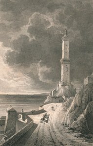 'जेनोवा। लाइट हाउस, 1818। द्वारा चार्ल्स अस्की