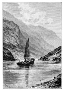 ऊपरी यांग्त्ज़ी नदी, चीन, 1895। द्वारा चार्ल्स बार्बेंट