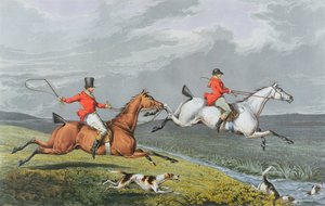 फॉक्स हंटिंग: फुल क्राई, 1828 (हाथ से बने एक्वाटिंट