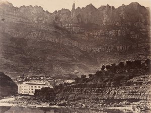 मोनसेराट, मोनिस्ट्रोल से पहाड़ का सामान्य दृश्य, 1860।