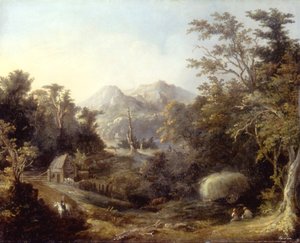 लैंडस्केप विथ फार्म एंड माउंटेंस, 1832। द्वारा चार्ल्स कोडमैन