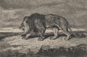 लायन वॉकिंग, 1866-1897। द्वारा चार्ल्स कोर्ट्री