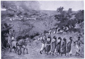 जैतून के पहाड़ पर मिस्र का शिविर, c.1920 (लिथो)