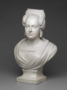 श्रीमती चार्ल्स डॉज, c.1830-40 (चित्रित लकड़ी)
