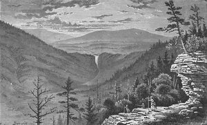 सनसेट रॉक, कैट्सकिल पर्वत, 1883 द्वारा चार्ल्स ईएच बोनविल
