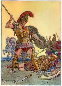 वेवरली बुक कंपनी द्वारा प्रकाशित &39;द चिल्ड्रन आवर: स्टोरीज़ फ्रॉम द क्लासिक्स&39; से हेक्टर की मौत