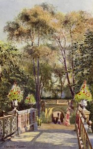 लंदन चिड़ियाघर: नहर पुल से सुरंग (रंगीन लिथो) द्वारा चार्ल्स एडविन फ्लावर