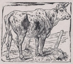 एक गाय, सीए। 1853. द्वारा चार्ल्स एमिले जेक