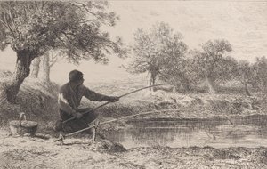 बैटफिशिंग, 1864। द्वारा चार्ल्स एमिले जेक