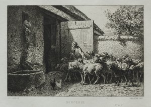 भेड़शाला। द्वारा चार्ल्स एमिले जेक