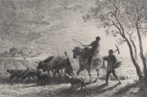 द रिटर्न फ्रॉम द फील्ड्स, 1865। द्वारा चार्ल्स एमिले जेक