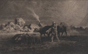 द स्टॉर्म, 1865। द्वारा चार्ल्स एमिले जेक