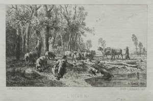 सर्दी, 1864। द्वारा चार्ल्स एमिले जेक