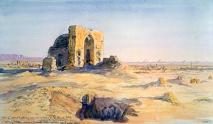मकबरों का शहर, सककारा, काहिरा, मिस्र की ओर देखना, 1863।