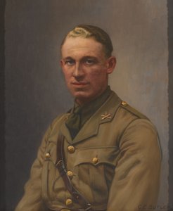 लेफ्टिनेंट एएल बॉबी, मशीन गन कॉर्प्स और मिडलसेक्स रेजिमेंट, 1917 लगभग द्वारा चार्ल्स अर्नेस्ट बटलर