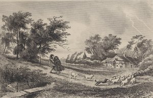 द स्टॉर्म, 1842। द्वारा चार्ल्स फ्रेंकोइस डबगें