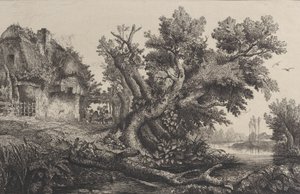द आर्बर, 1838। द्वारा चार्ल्स फ्रेंकोइस डबगें