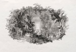द विंटर गार्डन, 1842-1843। द्वारा चार्ल्स फ्रेंकोइस डबगें
