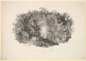 द विंटर गार्डन, 1843। द्वारा चार्ल्स फ्रेंकोइस डबगें
