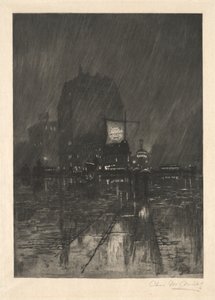 एक बरसात की रात, मैडिसन स्क्वायर, 1890।