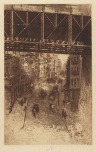 चेरी स्ट्रीट, न्यूयॉर्क, 1904। द्वारा चार्ल्स फ्रेडरिक विलियम मीलाट्ज़