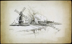 वेलिंगटन विंडमिल, बार्किंग, लंदन, 1892-1933 द्वारा चार्ल्स जॉर्ज हार्पर