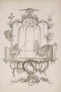 द्वंद्वयुद्ध मानव तितलियों पर निबंध से संत औबिन द्वारा लिखित, सीए। 1756-60।