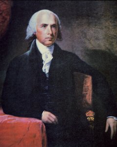 जेम्स मैडिसन (1751-1836) (रंग लिथो) द्वारा चार्ल्स गिल्बर्ट स्टुअर्ट