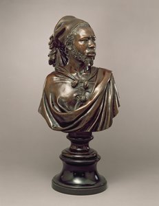 मेयैक के सैद अब्दुल्ला का चित्रण पर्दाफाश, दारफुर साम्राज्य, सूडान, 1848 (कांस्य)