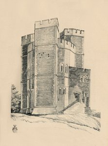 ऑर्फोर्ड कैसल का बाहरी हिस्सा, सफोल्क द बैटनमेंट्स बहाल, 1931 द्वारा चार्ल्स हेनरी बॉर्न क्वेनेल