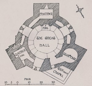 ऑर्फोर्ड कैसल, सफोल्क। मि। काटलिस योजना, 1931 से द्वारा चार्ल्स हेनरी बॉर्न क्वेनेल