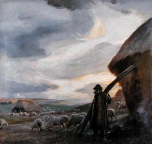 शाम का समय, c.1905 (कैनवास पर तेल)