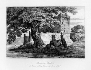 लोक्लेवेन कैसल, स्कॉटलैंड, मैरी की जेल, स्कॉट्स की रानी, 1840