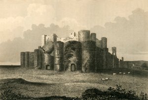 1737, 1835 में Pevensey Castle।