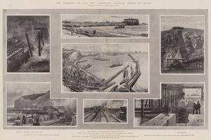 डोवर में न्यू एडमिरल्टी हार्बर वर्क्स की प्रगति द्वारा Charles John de Lacy
