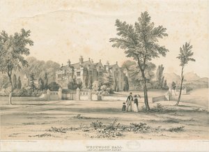 वेस्टवुड हॉल: टिंटेड लिथोग्राफ, एनडी [1832-1841]