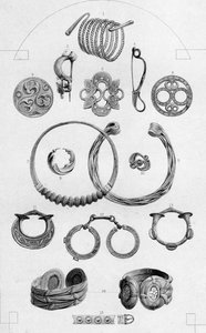 केल्टिक अवशेष। गोल्ड एंड ब्रॉन्ज के व्यक्तिगत गहने, 1886 द्वारा चार्ल्स लॉरी