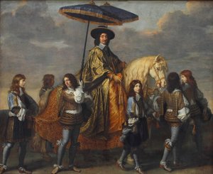 1660 में पेरिस में लुई XIV के प्रवेश पर कुलाधिपति Séguier द्वारा चार्ल्स ले ब्रून