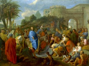 चार्ल्स ले ब्रून (1619-1690) द्वारा यरूशलेम में मसीह का प्रवेश, कैनवास पर तेल