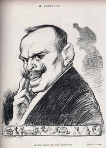ड्रेफस मामला - सबसे अधिक शिक्षित मजिस्ट्रेट - पॉल बर्टुलस 1851-1917 - फ्रांसीसी मजिस्ट्रेट - चार्ल्स लिएंड्रे द्वारा कैरिकेचर (1862-1934) "ले रीयर"" संख्या 197 डी 1898 में द्वारा चार्ल्स लिएंड्रे