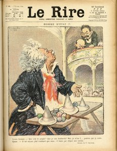 ले रीयर के कवर के लिए चित्रण, 07/02/1920 - स्टेट्समैन - डेविड लॉयड जॉर्ज और एबर्ट फ्रेडरिक (1871-1925) द्वारा चार्ल्स लिएंड्रे
