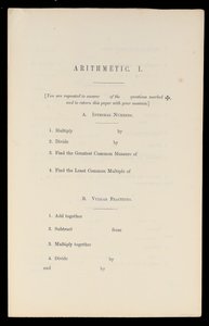 अंकगणित, ऑक्सफोर्ड यूनिवर्सिटी प्रेस, c.1870 (प्रिंट) द्वारा चार्ल्स लुत्विज डोड्सन