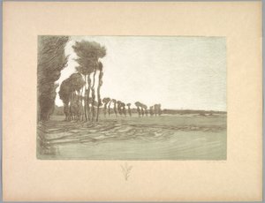 सुइट डी पैसेज: लैंडस्केप, प्लेट 5, रिमार्क, गेहूं के तीन डंठल, 1892-1893।