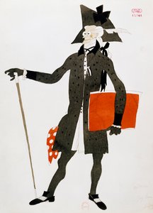 Gioacchino Rossini . द्वारा द बार्बर ऑफ़ सेविले से नोटरी के चरित्र के लिए पोशाक
