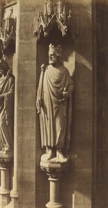 क्लोविस की प्रतिमा, सेंट-क्लोटिल्डे का चर्च, पेरिस, 1856। द्वारा चार्ल्स मारविल