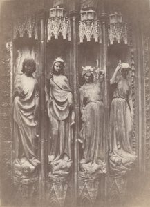 गुणों को कुचलने वाले दोष, स्ट्रासबर्ग कैथेड्रल, 1853। द्वारा चार्ल्स मारविल