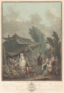 नोसे डे विलेज विलेज वेडिंग, 1785। द्वारा चार्ल्स मेल्चिएर डेसकोर्टिस