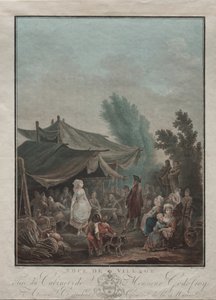 ग्राम विवाह, 1785। द्वारा चार्ल्स मेल्चिएर डेसकोर्टिस